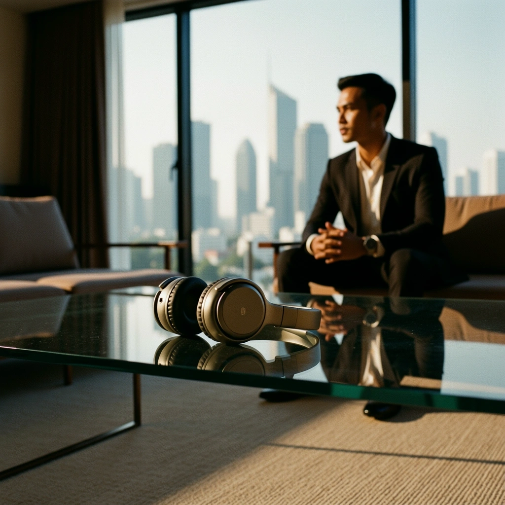 Professional noise-cancelling headphones